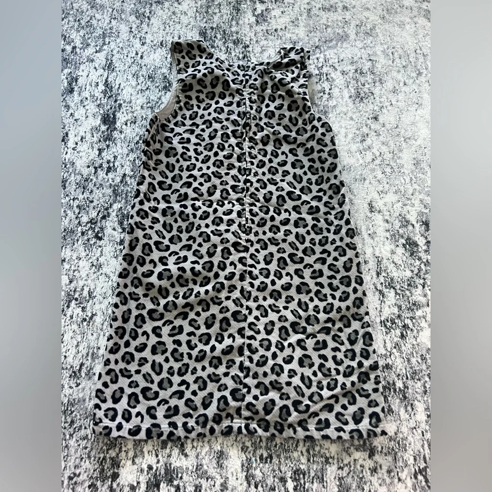 Gymboree Gray Leopard Print Casual Dress
